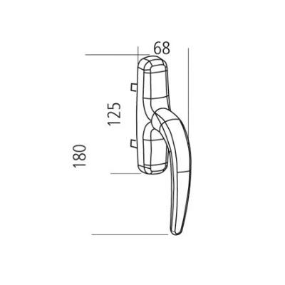 Poign E De Fen Tre Aluminium Fourches