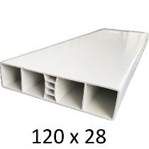 Lisse PVC R1 120x28 pour clôture et portail