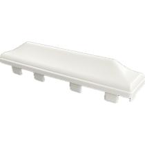 Chapeau pointe pour lisse de clôture R1 120x28 mm