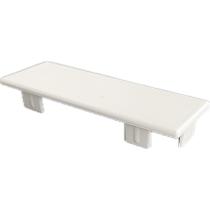 Embout plat PVC pour lisse R1 80x28 mm